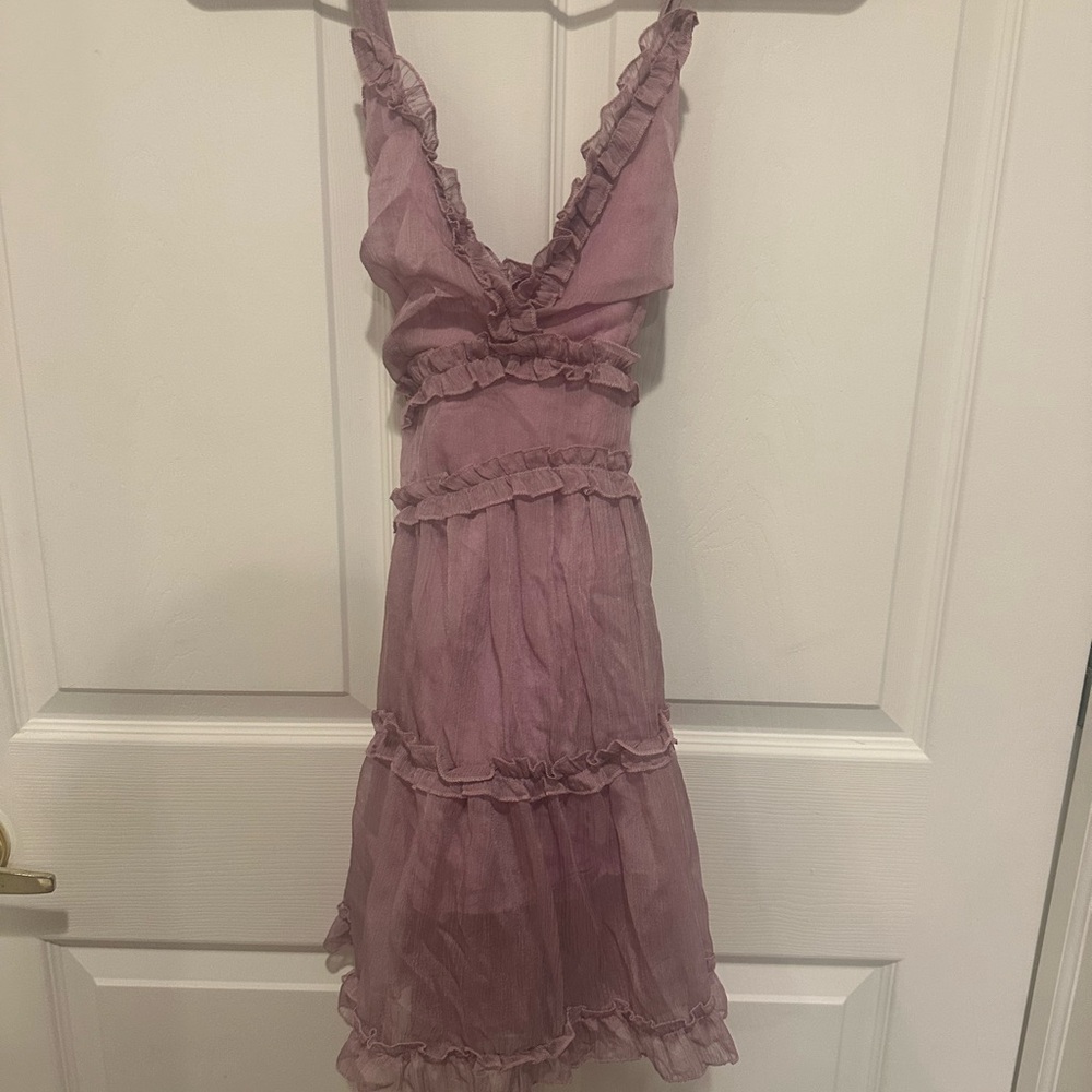 Mauve Ruffle Dress